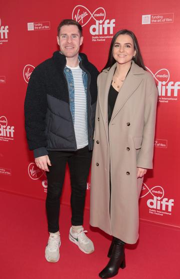 James O Donoghue and Eve Clory at the Virgin Media Dublin International Film Festival Closing Gala screening of the film My Old School at Cineworld, Dublin.
Picture Brian McEvoy