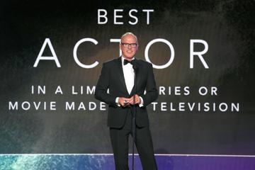 Michael Keaton accepts the Best Actor in a Limited Series or Movie Made for Television award for 'Dopesick' onstage during the 27th Annual Critics Choice Awards at Fairmont Century Plaza on March 13, 2022 in Los Angeles, California. (Photo by Kevin Mazur/Getty Images for Critics Choice Association)