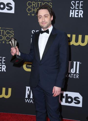 Kieran Culkin Poses at the 27th Annual Critics Choice Awards at Fairmont Century Plaza on March 13, 2022 in Los Angeles, California. (Photo by Steve Granitz/Getty Images)