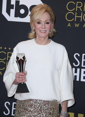 Jean Smart Poses at the 27th Annual Critics Choice Awards at Fairmont Century Plaza on March 13, 2022 in Los Angeles, California. (Photo by Steve Granitz/Getty Images)