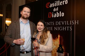 Pictured at the Casillero del Diablo Devilish Movie Nights event at the Stella Cinema, Rathmines were Karl Hanlon and Vivian Resende.

Photo: Lensmen