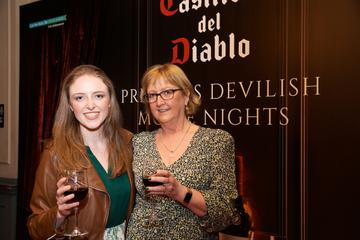 Pictured at the Casillero del Diablo Devilish Movie Nights event at the Stella Cinema, Rathmines were Sarah and Jackie Kelly.

Photo: Lensmen