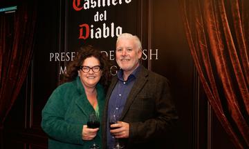 Stylish couples were all smiles as they arrived at The Stella Theatre for Devilish Movie Nights for an exclusive wine tasting event paired with a secret screening.