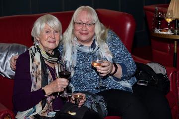 Two women enjoy their Casillero Del Diablo wine in their plush seating, surrounded by the beautful cinema that the Stella theatre is known for.
Photo: Lensman