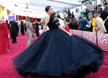 US actress Sofia Carson attends the 94th Oscars at the Dolby Theatre in Hollywood, California on March 27, 2022. (Photo by VALERIE MACON / AFP) (Photo by VALERIE MACON/AFP via Getty Images)