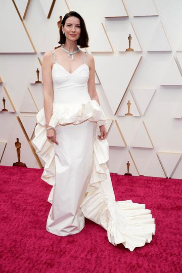 Caitriona Balfe attends the 94th Annual Academy Awards at Hollywood and Highland on March 27, 2022 in Hollywood, California. (Photo by Kevin Mazur/WireImage)