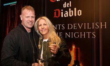 Pictured at the Casillero del Diablo Devilish Movie Nights event at the Stella Cinema, Rathmines were Derek and Carol Keegan
Photo: Lensman