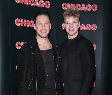 Denys Samson and Ervinas Merfeldas pictured at the opening night of the acclaimed international smash hit musical CHICAGO at the Bord Gais Energy Theatre, Dublin
Pic: Brian McEvoy Photography