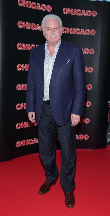 Marty Whelan pictured at the opening night of the acclaimed international smash hit Theatre production CHICAGO at the Bord Gais Energy Theatre, Dublin
Pic: Brian McEvoy Photography