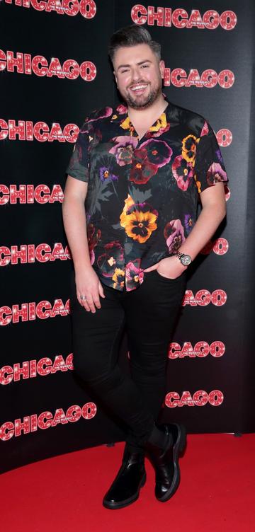 James Patrice pictured at the opening night of the acclaimed international smash hit musical CHICAGO at the Bord Gais Energy Theatre, Dublin
Pic: Brian McEvoy Photography