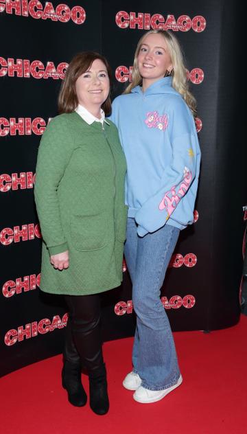 Alison White and Tara White pictured at the opening night of the acclaimed international smash hit musical CHICAGO at the Bord Gais Energy Theatre,Dublin
Pic Brian McEvoy Photography
No Repro fee for one use