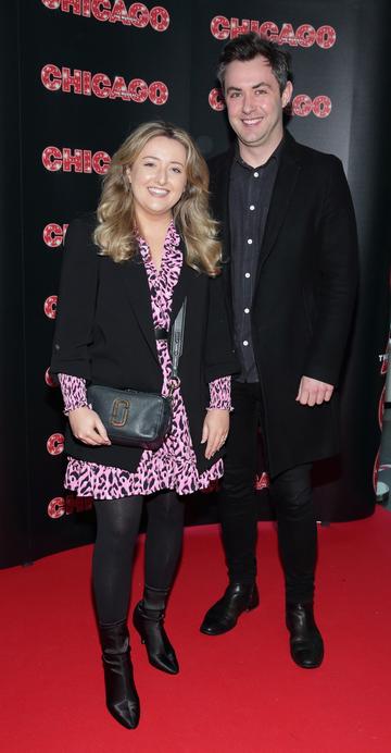 Rebecca Shekelton and Nathan Barry pictured at the opening night of the acclaimed international smash hit theatre production CHICAGO at the Bord Gais Energy Theatre, Dublin
Pic: Brian McEvoy Photography