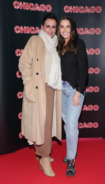 Anne Marie Byrne and Eve Murray pictured at the opening night of the acclaimed international smash hit theatre production CHICAGO at the Bord Gais Energy Theatre, Dublin
Pic: Brian McEvoy Photography
