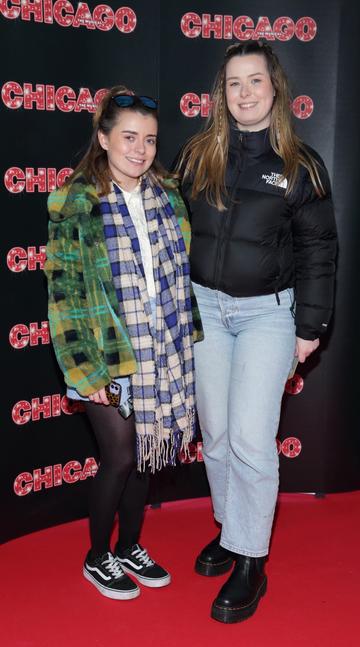 Amy Donahoe and Ellen Fitzpatrick pictured at the opening night of the acclaimed international smash hit musical CHICAGO at the Bord Gais Energy theatre, Dublin
Pic: Brian McEvoy Photography