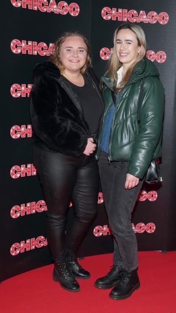 Emma O'Sullivan and Edel McSweeney pictured at the opening night of the acclaimed international smash hit musical CHICAGO at the Bord Gais Energy Theatre, Dublin
Pic: Brian McEvoy Photography