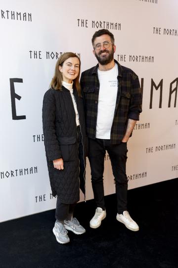 Mary Kavanagh and Patrick Kavanagh pictured at the Irish premiere screening of The Northman at the Light House Cinema in cinema's from Friday 15th April. Picture Andres Poveda