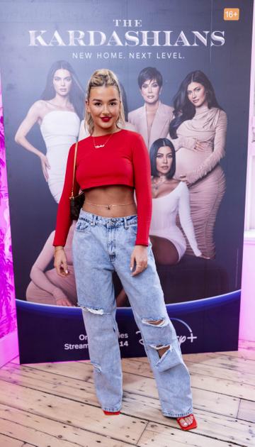 Charleen Murphy pictured at a very special preview of The Kardashians launching exclusively on Disney+ April 14th in PINK Restaurant Dublin. Picture Andres Poveda