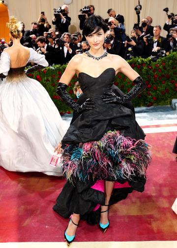 NEW YORK, NEW YORK - MAY 02: Grace Elizabeth attends The 2022 Met Gala Celebrating "In America: An Anthology of Fashion" at The Metropolitan Museum of Art on May 02, 2022 in New York City. (Photo by Jeff Kravitz/FilmMagic)