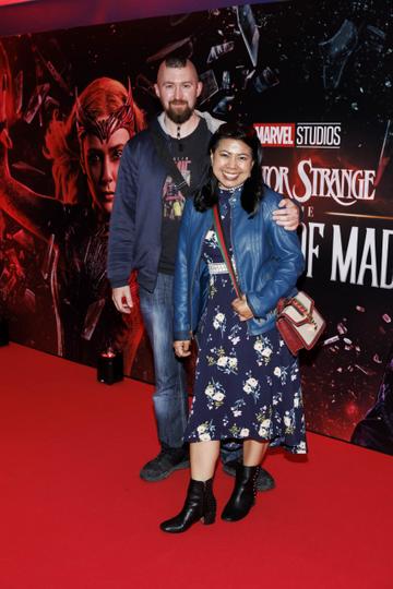 Karl and Claudette Walsh pictured at a special preview screening of Marvel Studios Doctor Strange in the Multiverse of Madness at Cineworld Dublin. Picture Andres Poveda
