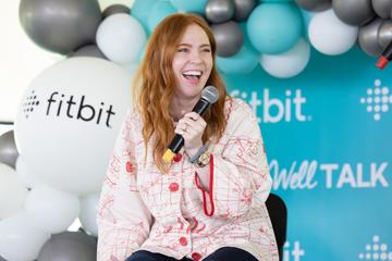 Pictured at the Fitbit WellTalk Area at Wellfest is Angela Scanlon.
Pic: Naoise Culhane