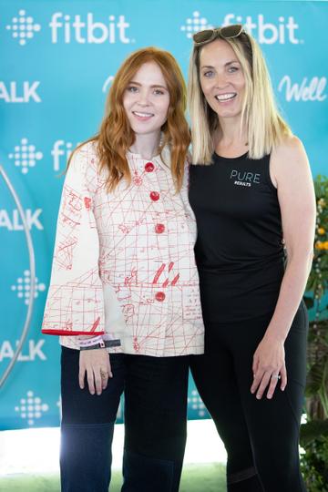 Pictured at the Fitbit WellTalk Area at Wellfest is from left Kathryn Thomas and Angela Scanlon. 
Pic: Naoise Culhane