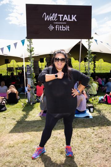 Pictured at the Fitbit WellTalk Area at Wellfest was Trisha Lewis. 
Pic: Naoise Culhane