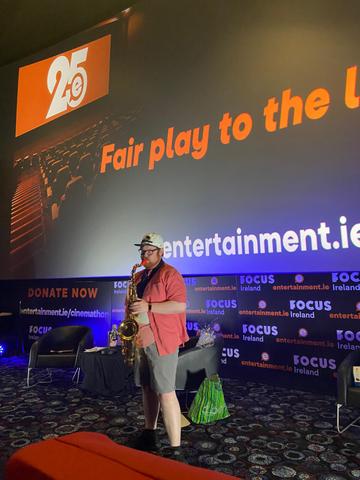 Guests saw not only films at the Cinemathon, but were treated to an amazing saxophone performance AND a Mamma Mia themed drag-performance!
