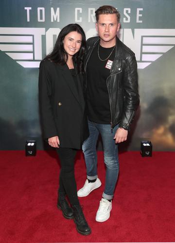 Joanne Pollard and Mark Mehigan pictured at the Irish Premiere of Top Gun Maverick at Cineworld IMAX ,Dublin.
Pic Brian McEvoy