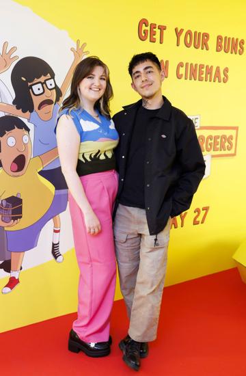 Ellen McCullough and Jmaie Lo pictured at a special preview screening of The Bob's Burgers Movie at the Light House Cinema Dublin. Picture Andres Poveda