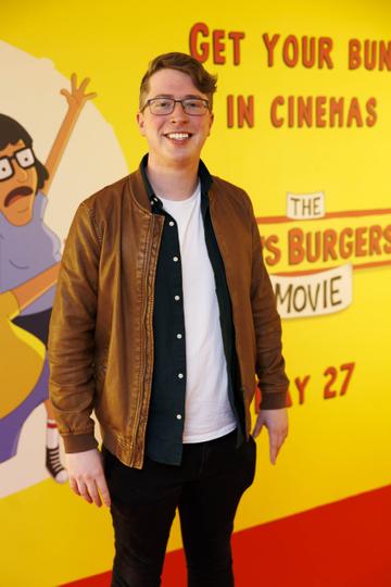 Michael Fry pictured at a special preview screening of The Bob's Burgers Movie at the Light House Cinema Dublin. Picture Andres Poveda