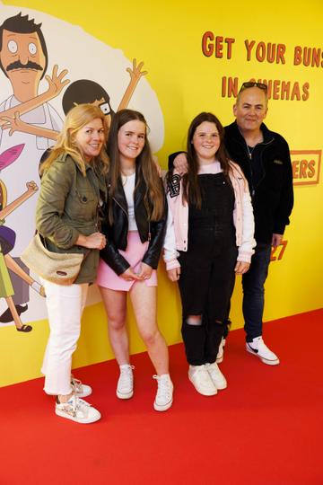Aoife Blainey, Laila Juliette and Paul Giles pictured at a special preview screening of The Bob's Burgers Movie at the Light House Cinema Dublin. Picture Andres Poveda