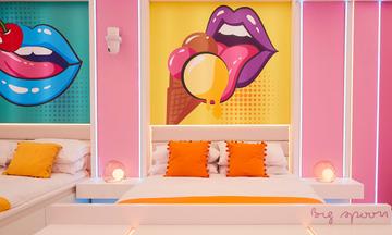 The colourful bedrooms in the villa look amazing! The brand new villa in sunny Mallorca will be the back-drop for this years contestants. 
Image: (C) ITV Plc