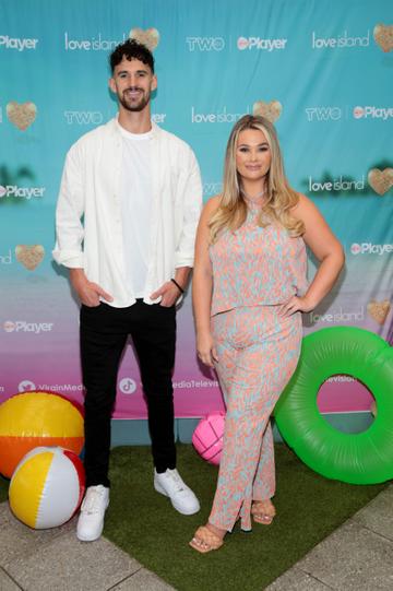 Matthew McNabb and Shaughna Phillips pictured at the official launch  of Love Island that airs exclusively on Virgin Media Two this Monday 6th June 2022 at 9pm.
Pic Brian McEvoy