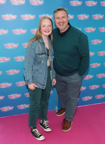 Katie Byrne and Shay Byrne at the opening night of the smash hit musical Waitress at the Bord Gais Energy Theatre, Dublin.
Pic Brian McEvoy