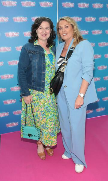 Lisa Gernon and Gemma O Reilly at the opening night of the smash hit musical Waitress at the Bord Gais Energy Theatre, Dublin.
Pic Brian McEvoy