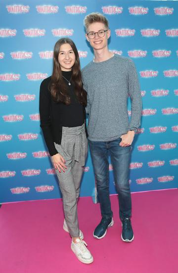Annika Ropbach and Daniel Hoffmeister at the opening night of the smash hit musical Waitress at the Bord Gais Energy Theatre, Dublin.
Pic Brian McEvoy