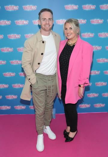 Brendan O Loughlin and Kate Olohan at the opening night of the smash hit musical Waitress at the Bord Gais Energy Theatre, Dublin.
Pic Brian McEvoy