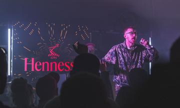 MangoxMathman at the Hennessy HipHop House at Body & Soul Festival.
Credit: Aaron Corr