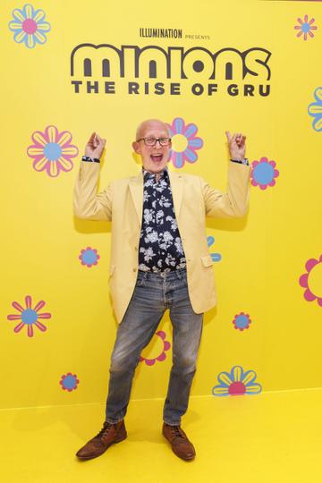 Pictured at the Irish premiere of Minions: The Rise of Gru at the all new Movies@TheSquare in the first premiere event since its opening is owner Graham Spurling. Minions: The Rise of Gru is in cinemas July 1. Picture Andres Poveda