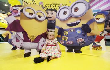 Elodie Bird (15Mths) at the Irish premiere of Minions: The Rise of Gru at Movies @ The Square in the first premiere event since its opening. Minions: The Rise of Gru is in cinemas July 1. Picture Andres Poveda