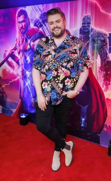 James Patrice pictured at the special preview screening of Thor: Love and Thunder. Picture Andres Poveda