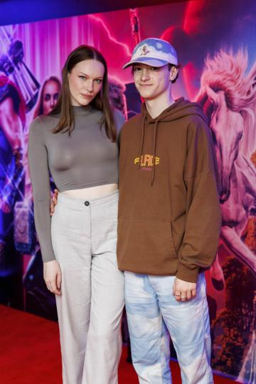 Elise Sheeran and Jack Halpin pictured at the special preview screening of Thor: Love and Thunder. Picture Andres Poveda