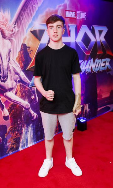 Nate Kelly pictured at the special preview screening of Thor: Love and Thunder. Picture Andres Poveda