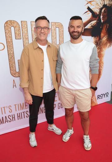 Brendan Courtney and Adam Maryniak pictured at the opening night of 'The Cher Show' musical at the Bord Gais Energy Theatre,Dublin.
Pic Brian McEvoy