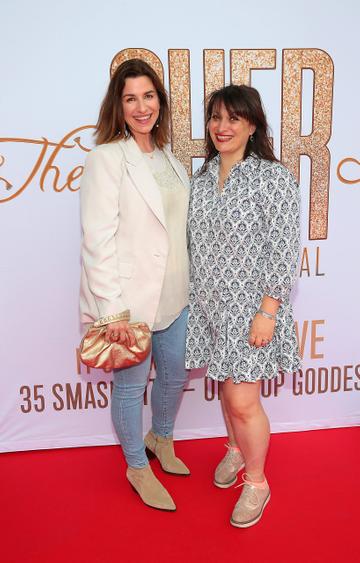 Claire McKenna and Serena Bellissimo pictured at the opening night of 'The Cher Show' musical at the Bord Gais Energy Theatre,Dublin.
Pic Brian McEvoy