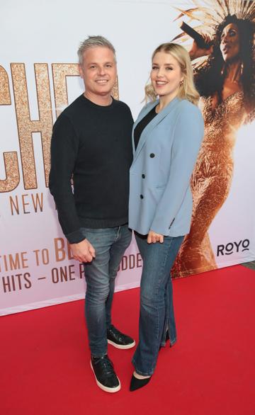 Paul Donegan and Rebecca Grimes  pictured at the opening night of 'The Cher Show' musical at the Bord Gais Energy Theatre,Dublin.
Pic Brian McEvoy