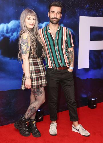 Stephanie O'Sullivan and Adam Hennessey pictured at the special preview screening of NOPE in Cineworld, Dublin. NOPE, from Jordan Peele, writer/director of Get Out and Us is in cinemas August 12th. Pic: Marc O'Sullivan