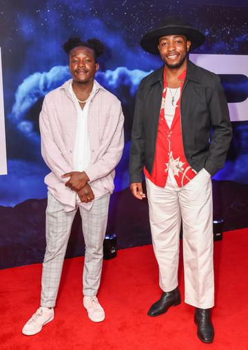 Bobby Zithelo and Lawson Mpame pictured at the special preview screening of NOPE in Cineworld, Dublin. NOPE, from Jordan Peele, writer/director of Get Out and Us is in cinemas August 12th. Pic: Marc O'Sullivan
