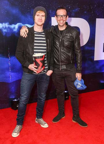 Steve Garrigan and Brendan Kildea pictured at the special preview screening of NOPE in Cineworld, Dublin. NOPE, from Jordan Peele, writer/director of Get Out and Us is in cinemas August 12th. Pic: Marc O'Sullivan