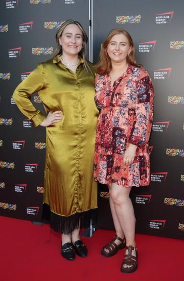 Grace McKeever and Orla Brosnan pictured at the opening night of the musical Joseph and The Amazing Technicolor Dreamcoat at the Bord Gais Energy Theatre, Dublin. The hit musical continues until August 27, 2022. Picture: Brian McEvoy Photography
